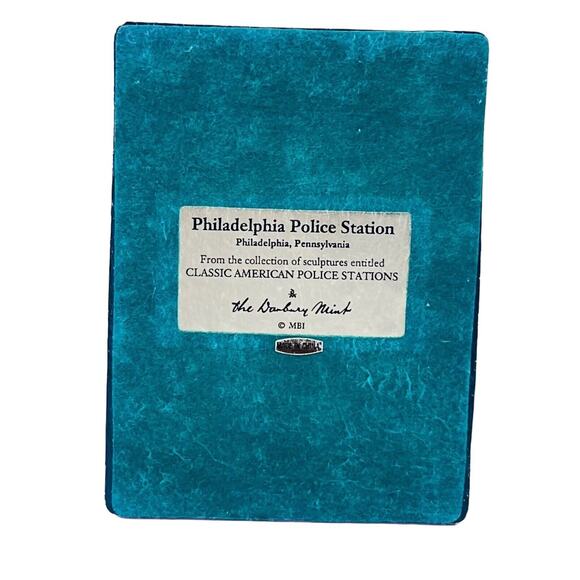 Danbury Mint Philadelphia Police Station American Police Station Vintage CA-295 - Picture 6 of 6